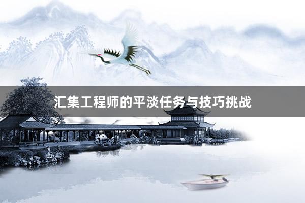 汇集工程师的平淡任务与技巧挑战